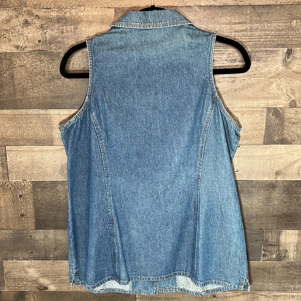 Denim Coldwater Creek Vest - Picture 4 of 5